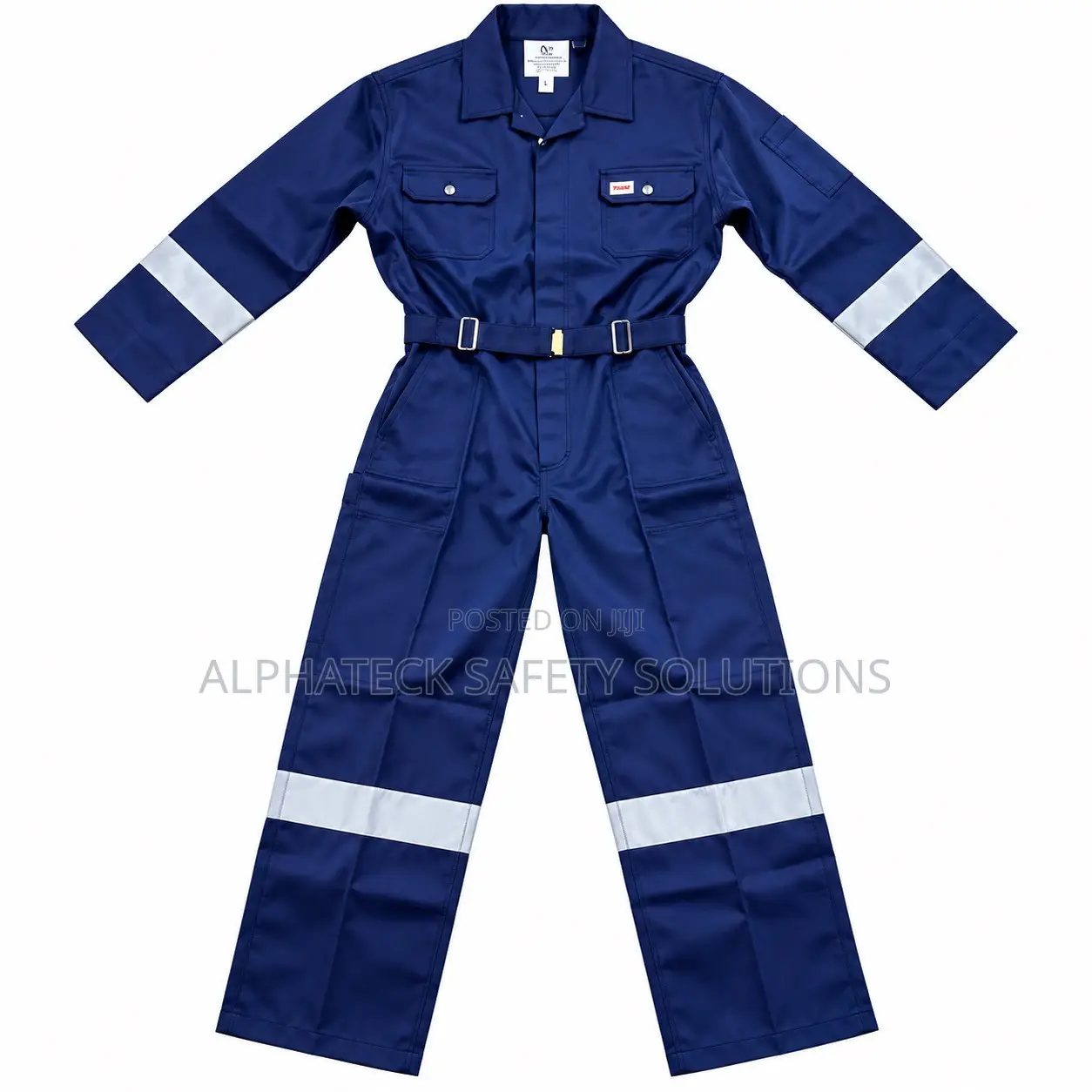 Safety Coverall With Reflective Stripes
