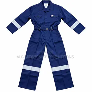 Safety Coverall With Reflective Stripes