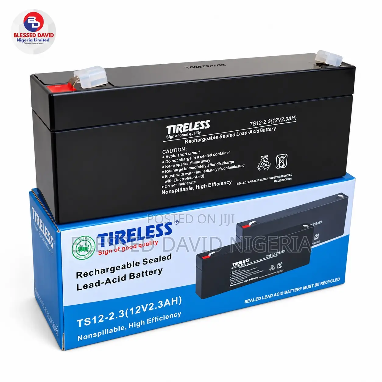 Tireless 12V 2.3Ah Replacement Battery