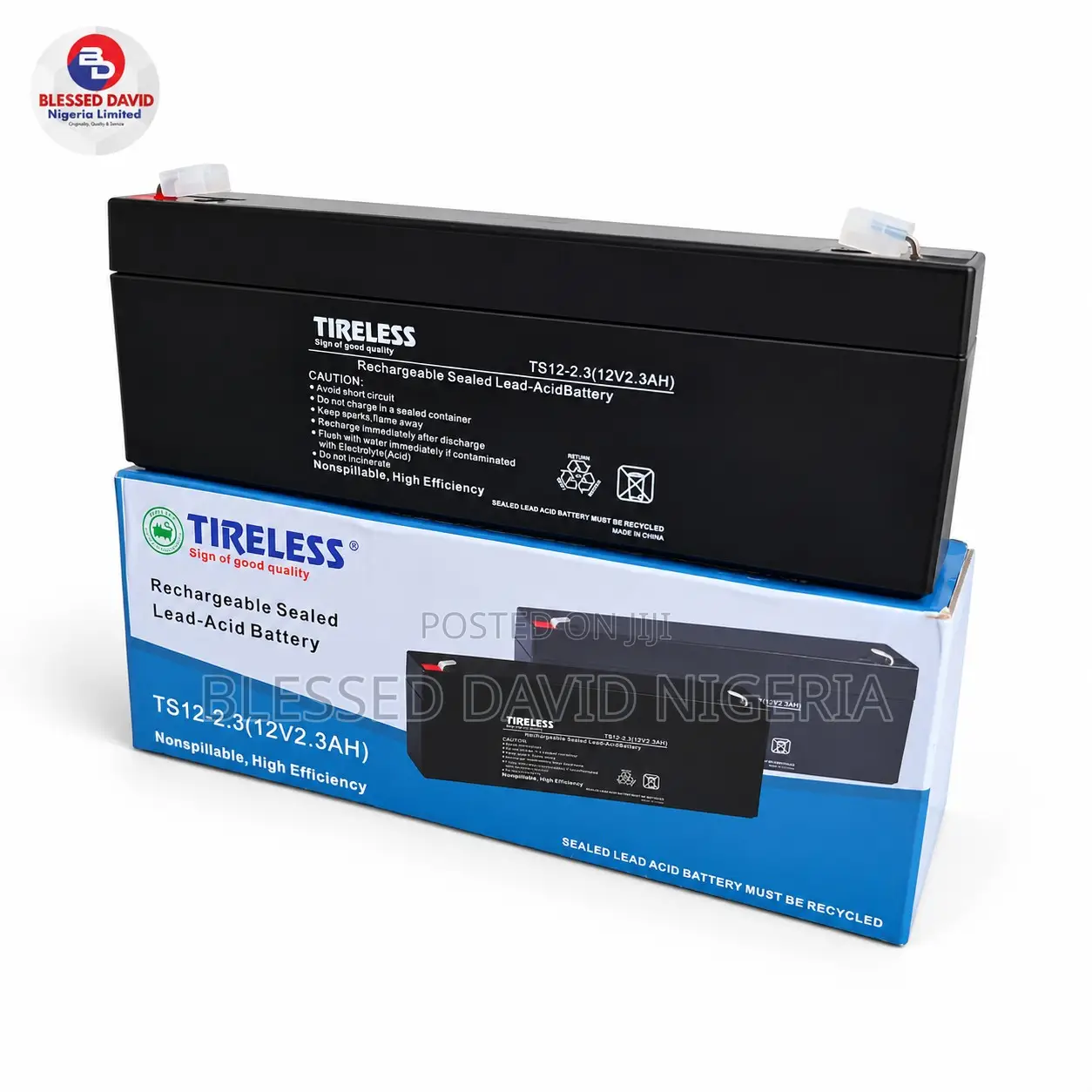 Tireless 12V 2.3Ah Replacement Battery