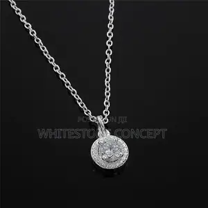 4pcs Jewelry Set- Necklace, Ring, Earrings Silver Plated