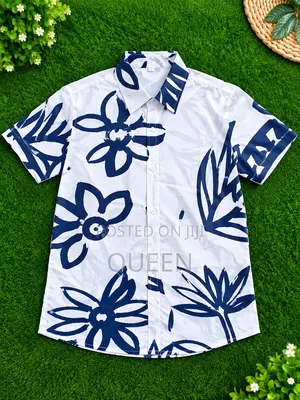 Dark Blue and White Design