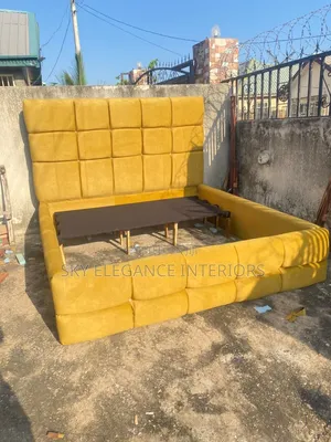 Bed Frame for Sle, Gold in Color, 6x6