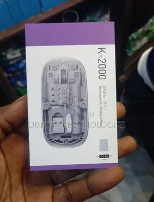 K-2000 Transparent Wireless Rechargeable Mouse