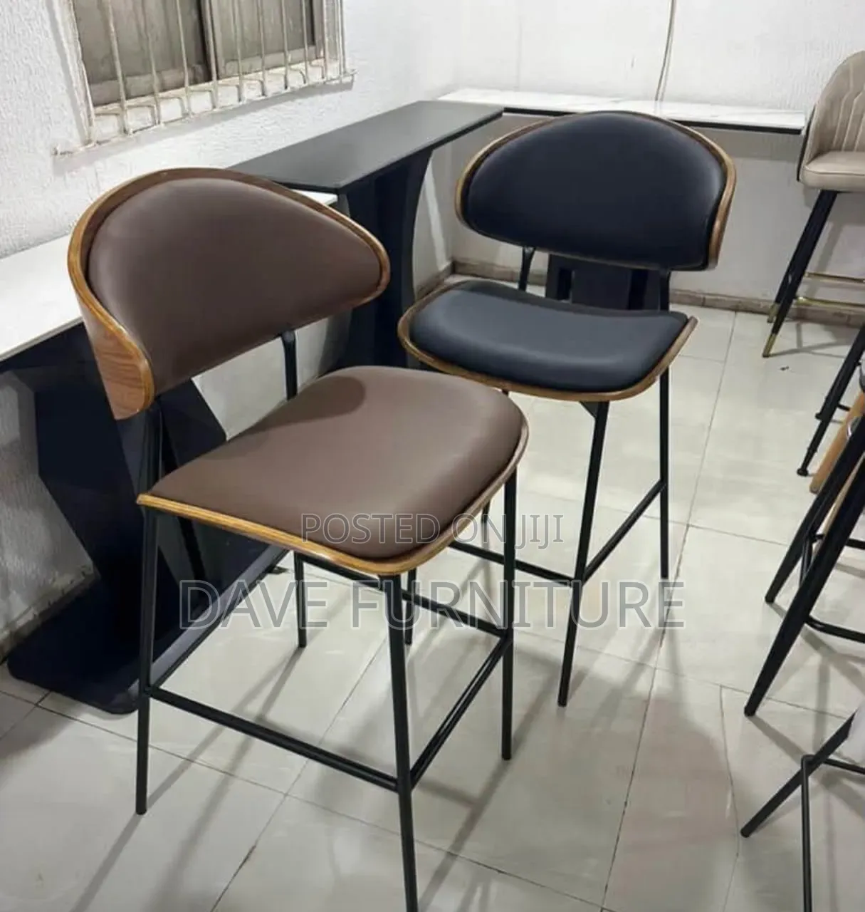 Wooden Back Barstool