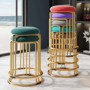 Luxury Golden Bar Stools