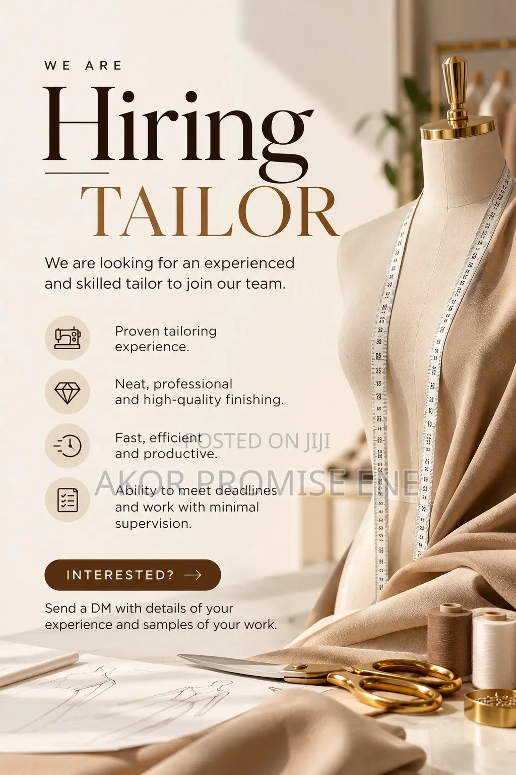 Tailor Needed