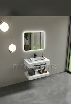 Floating Bathroom Vanity + Led Mirror