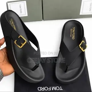 TOM FORD Men’s Luxury Leather Slides & Sandals Collection