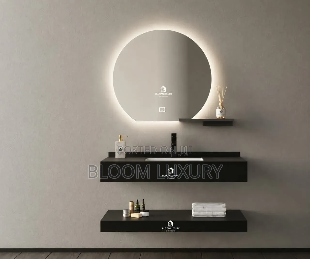Floating Bathroom Vanity + Led Mirror
