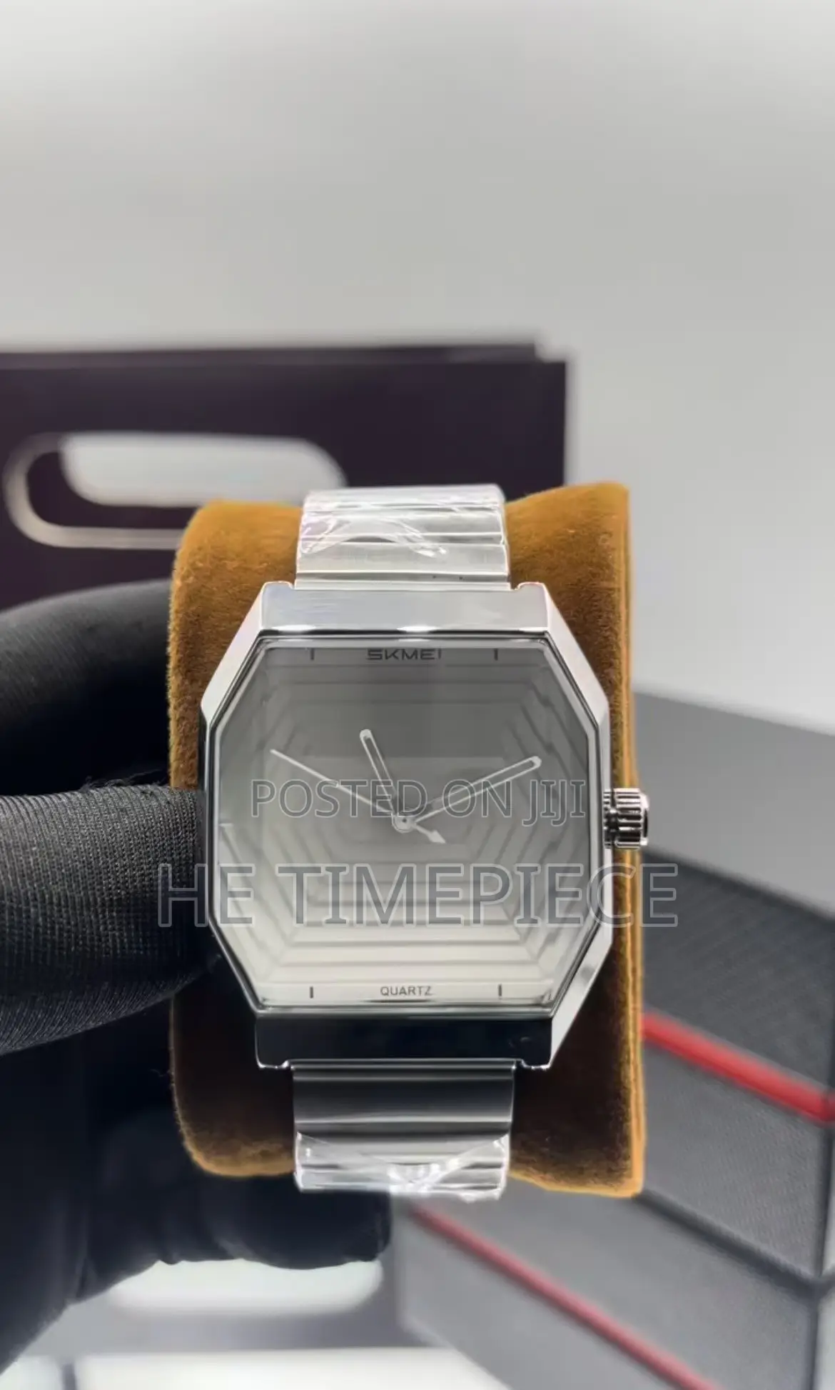 SKMEI Octagonal Web-Dial Geometric Quartz