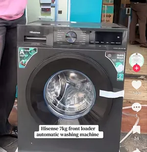 Brand New Hisense 7kg Front Loader Automatic Washing Machine>wash&spin