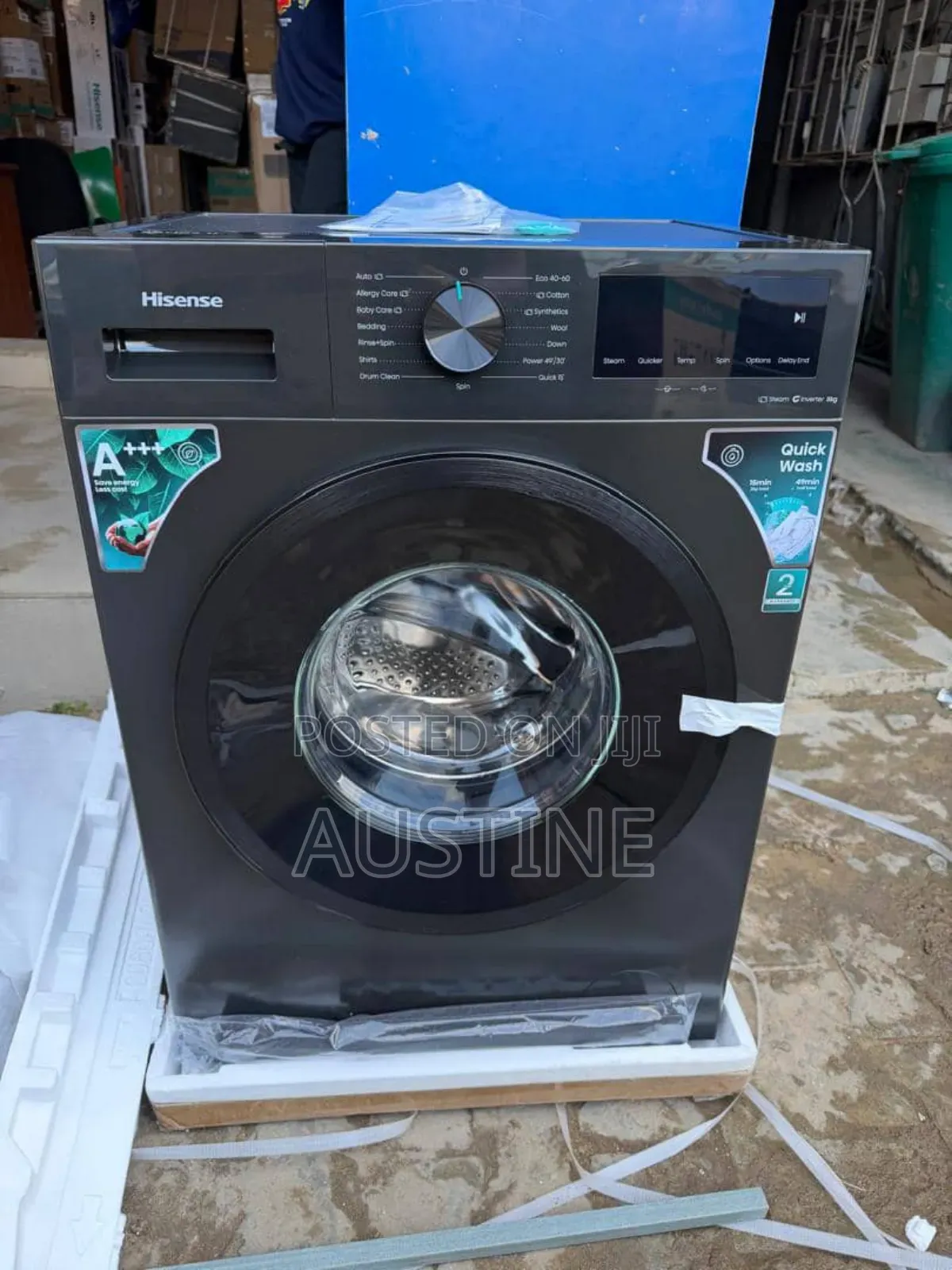 Brand New Hisense 7kg Front Loader Automatic Washing Machine>wash&spin