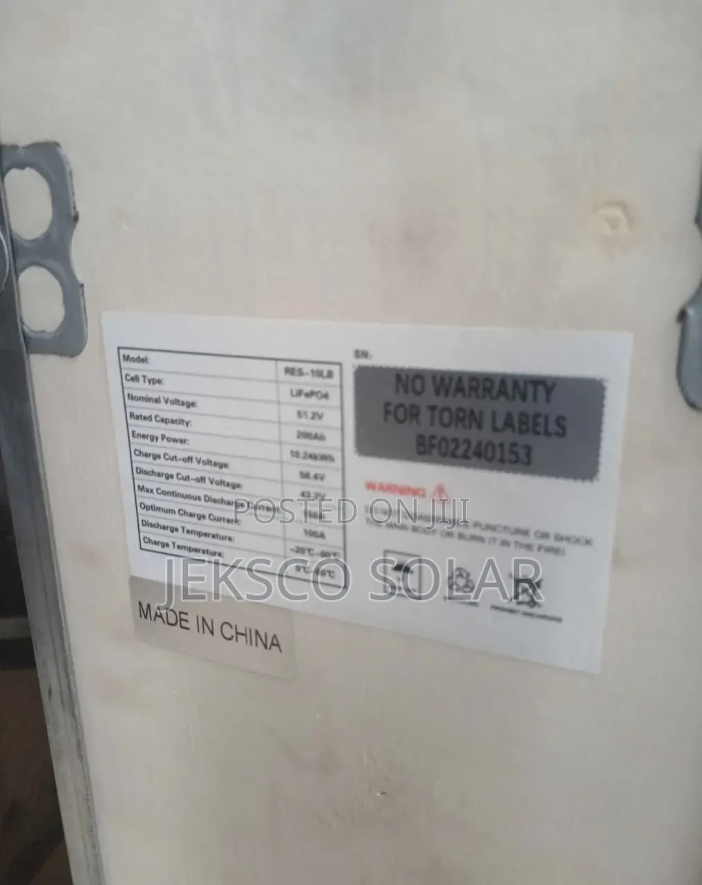 10.2kw Hyperpower Lithium Battery, 48v