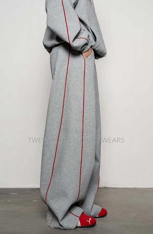 Grey Oversized Tracksuit Set