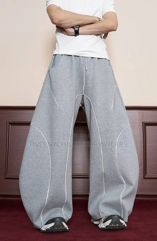 Grey Oversized Tracksuit Set