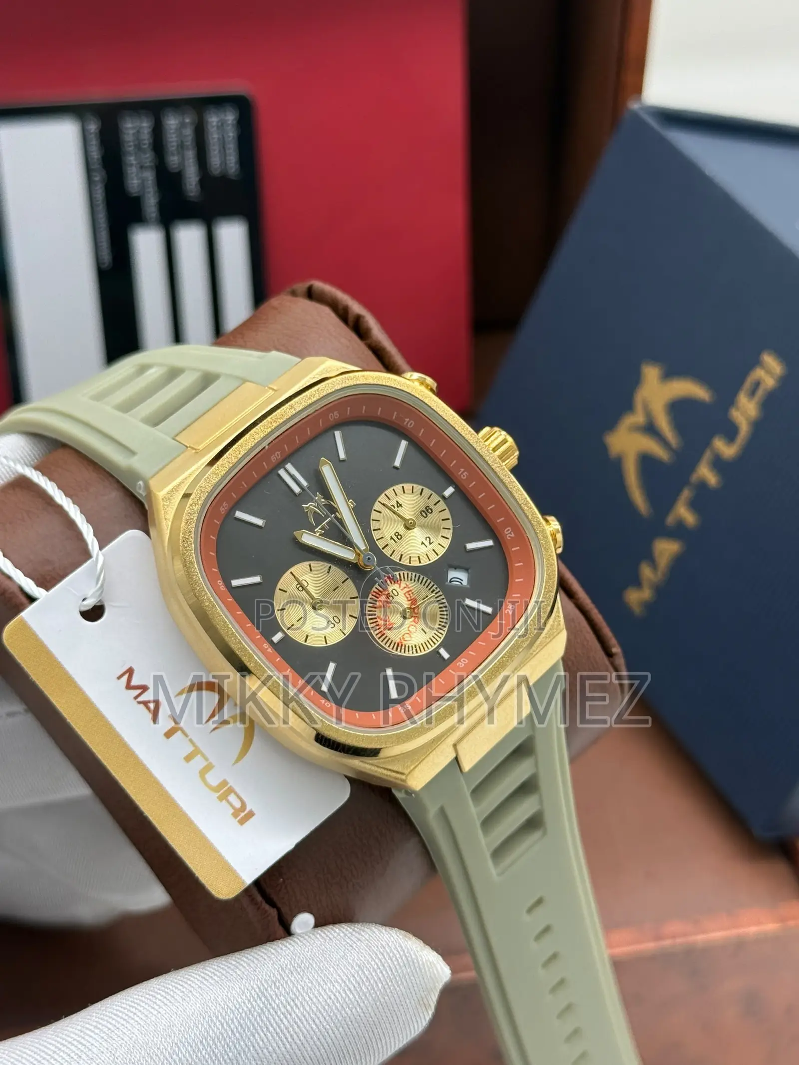 Matturi Chronograph Rubber Wristwatch