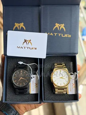 MATTURI Luxury Quartz Wristwatches – Black & Gold