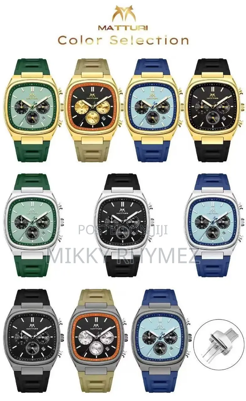 Matturi Chronograph Rubber Wristwatch