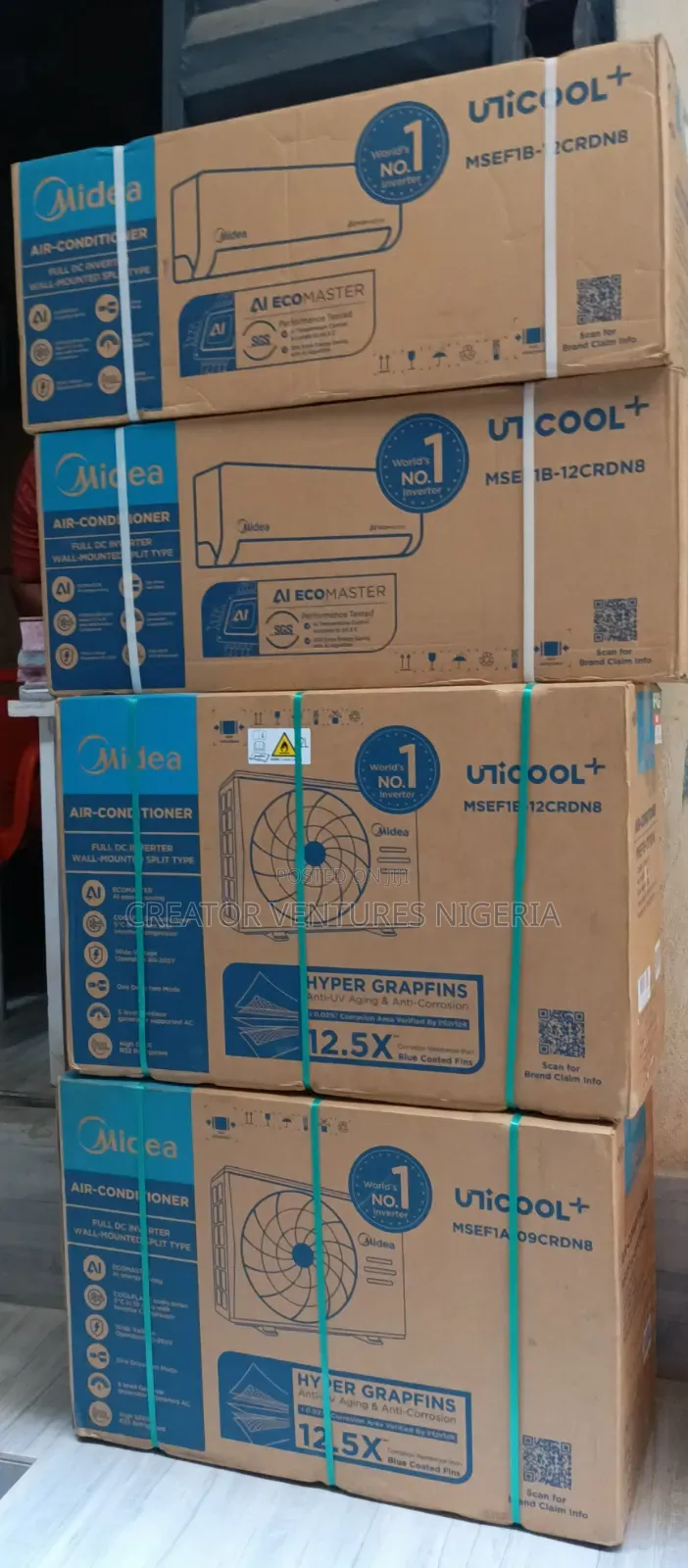 Midea Split Unit Regular Split Unit AC,full Copper,1hp, 1.5hp 2hp