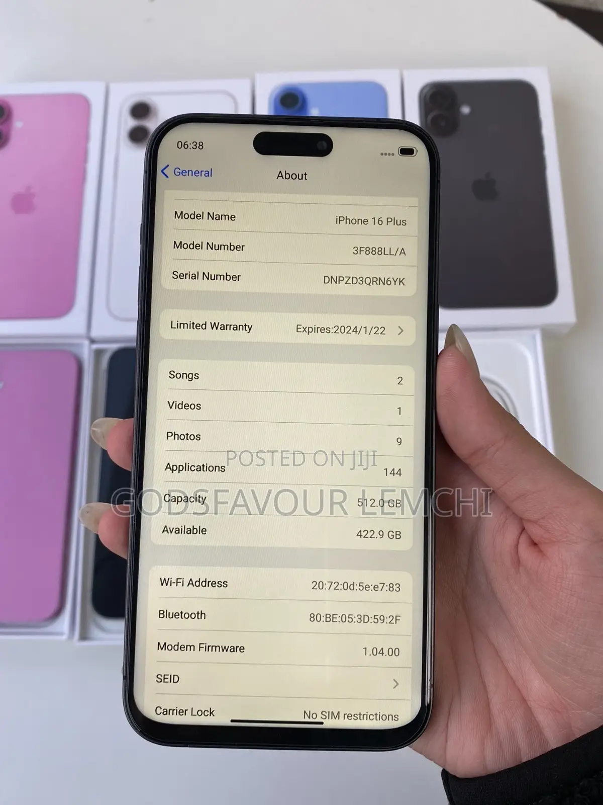 New Apple iPhone 16 Plus 512 GB Blue