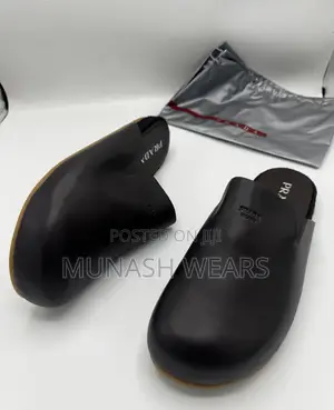 Original Prada Mule for Men Available in Black and Brown 40-46