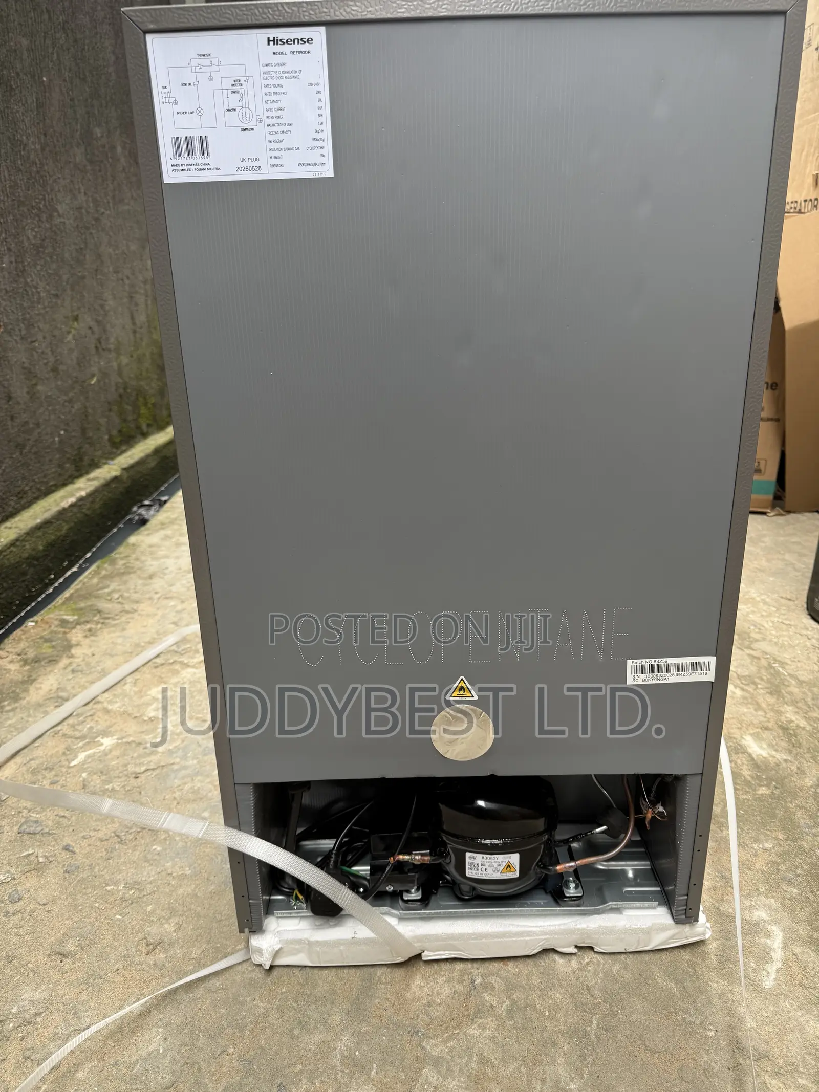 Hisense Single Door Refrigerator 90L 093DR