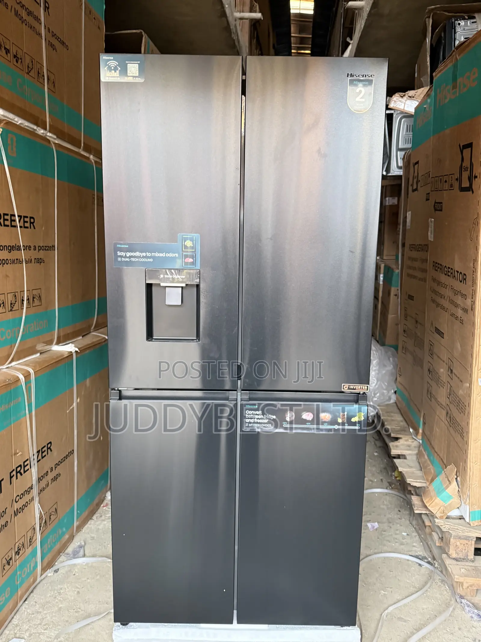 Hisense Side by Side Refrigerator 482L 61WCB