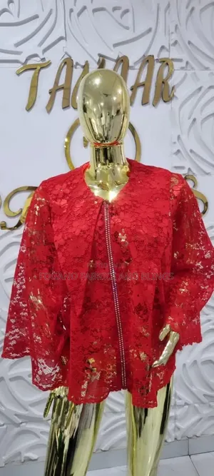 Red Lace Blouse