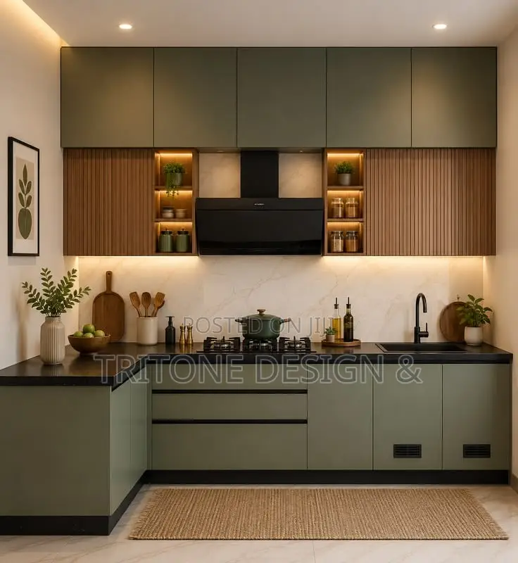 Modern Kitchen Interior Design, 3d Visualization & Cabinet Design