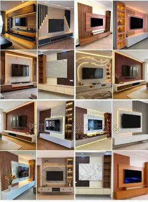Modern TV Stand Design, Custom TV Console Fabrication & Installation