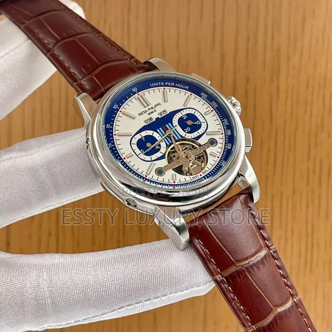 Quality Luxury Patek Philip Automatic Leather Strap Watch