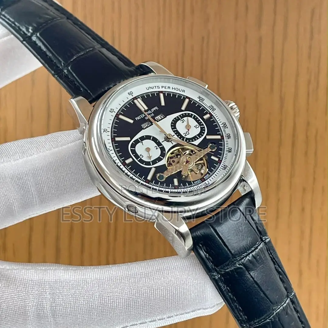 Quality Luxury Patek Philip Automatic Leather Strap Watch