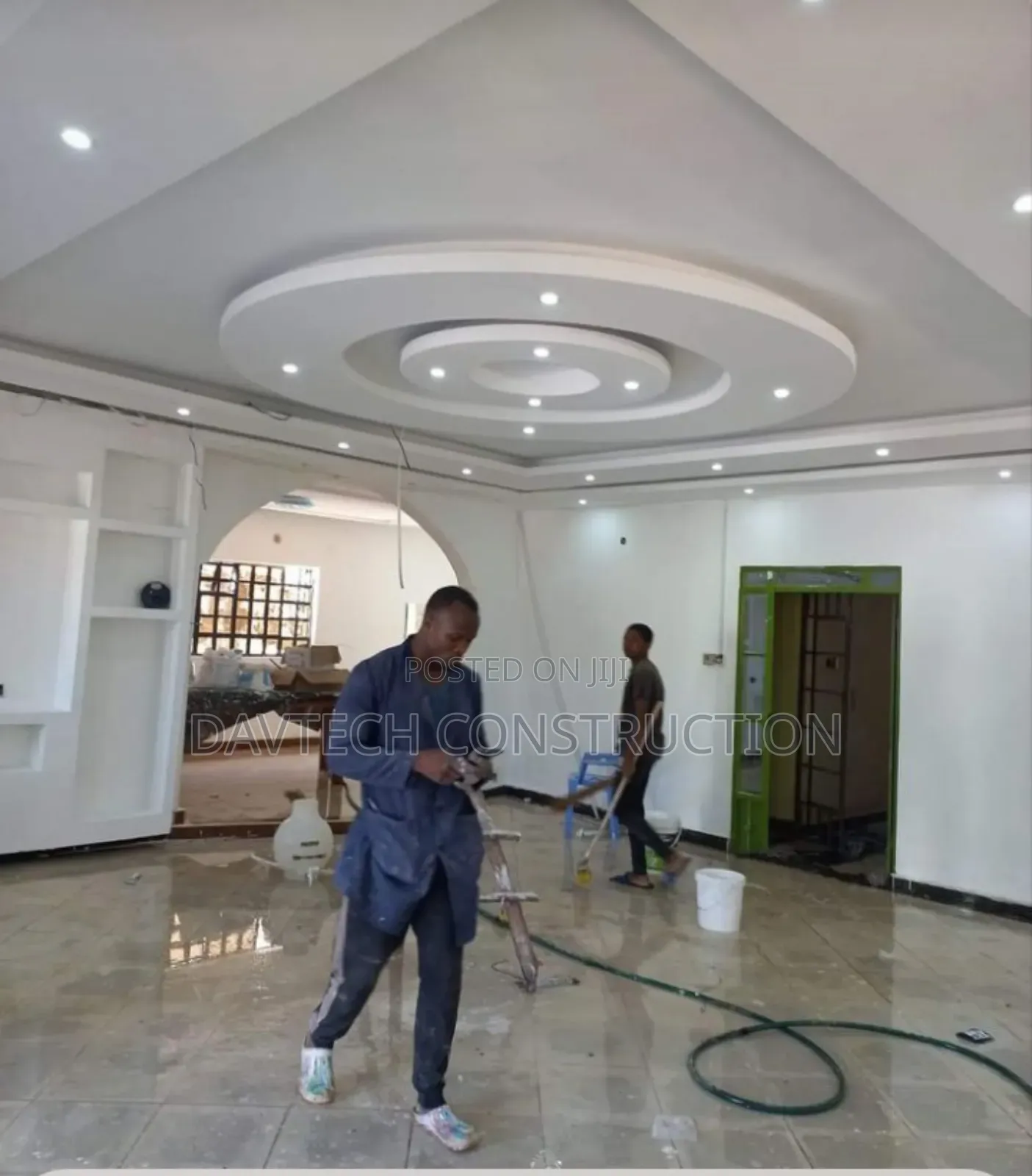 POP Design & TV Console Installation in Lekki