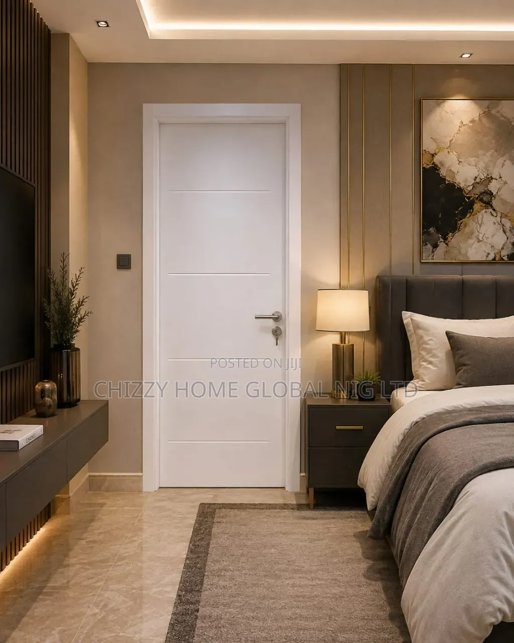 7ft by 3ft Quality Room Door Israeli Interior