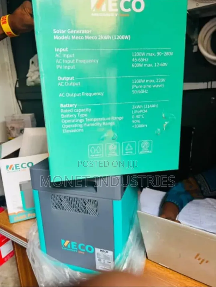 2kwh 1200w Meco Solar Power System (Solar Generator)