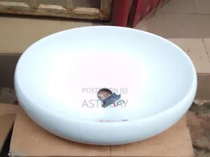White Ceramic Countertop Wash Basin