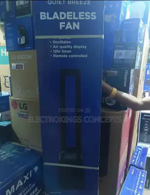 Maxi Bladeless Fan 42 Inch Black (150pd-Ams)
