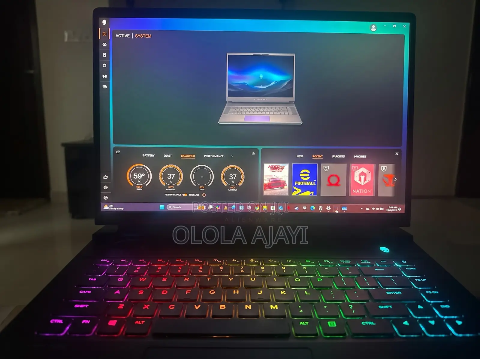 Laptop Alienware Area-51 64GB Intel Core Ultra 9 SSD 2T