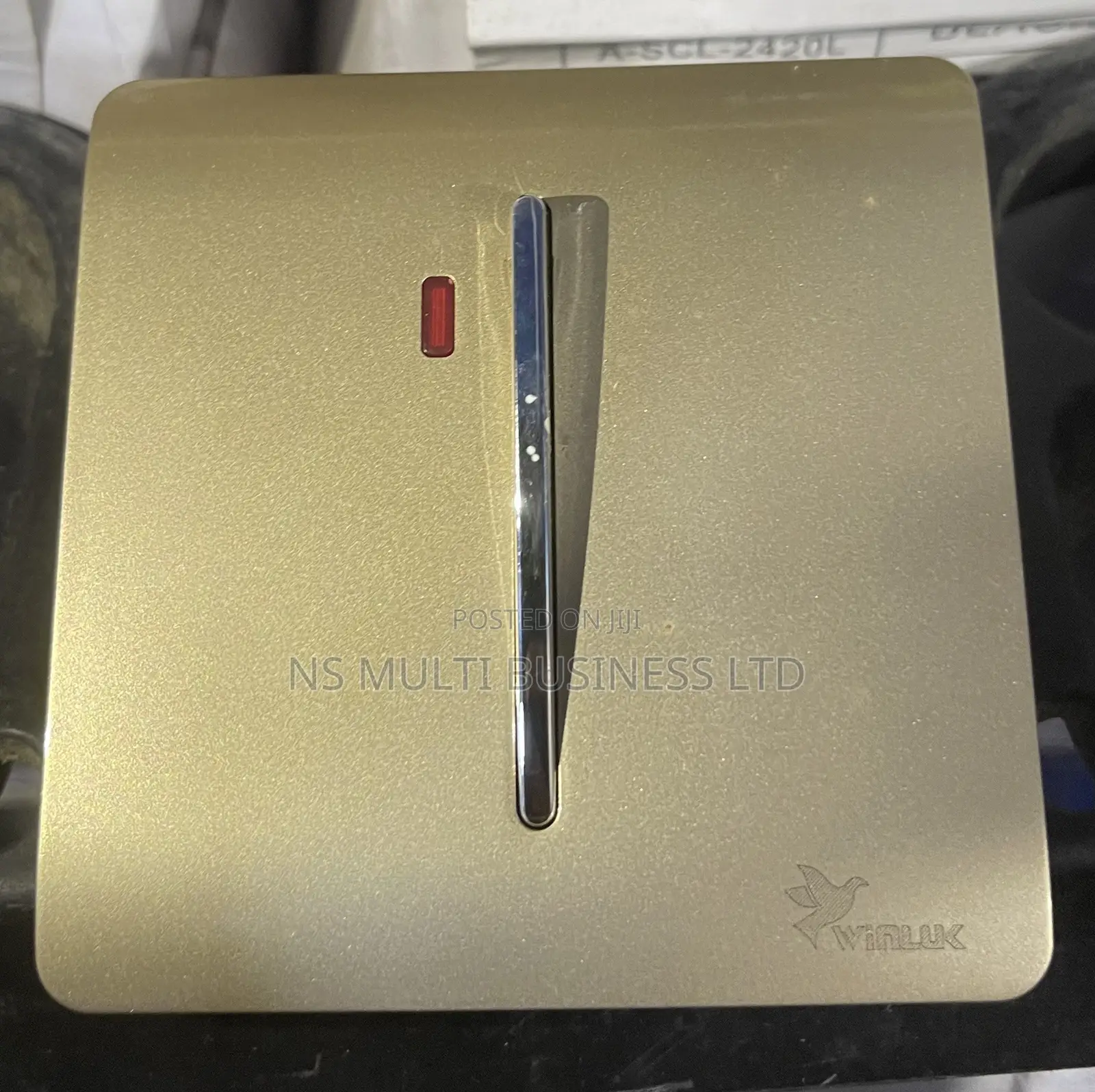 Slim Button Gold Sockets and Switches