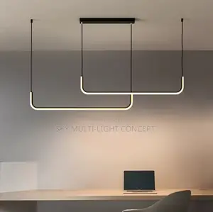 Nordic Creative Line LED Pendant Chandelier