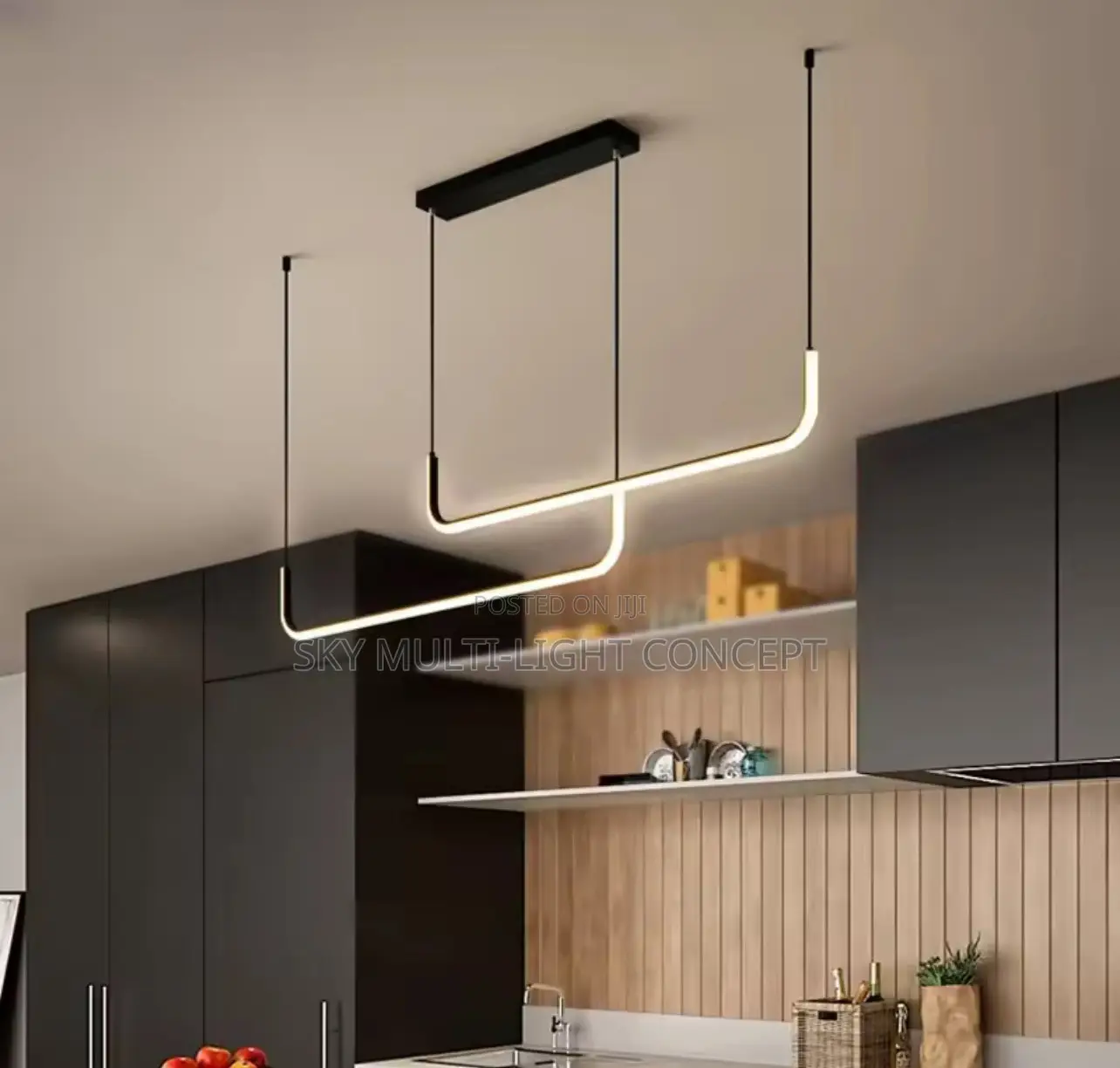 Nordic Creative Line LED Pendant Chandelier