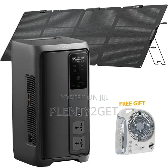 ECOFLOW DELTA 3 2000 Air Portable Power Station With 220W Solar Panel