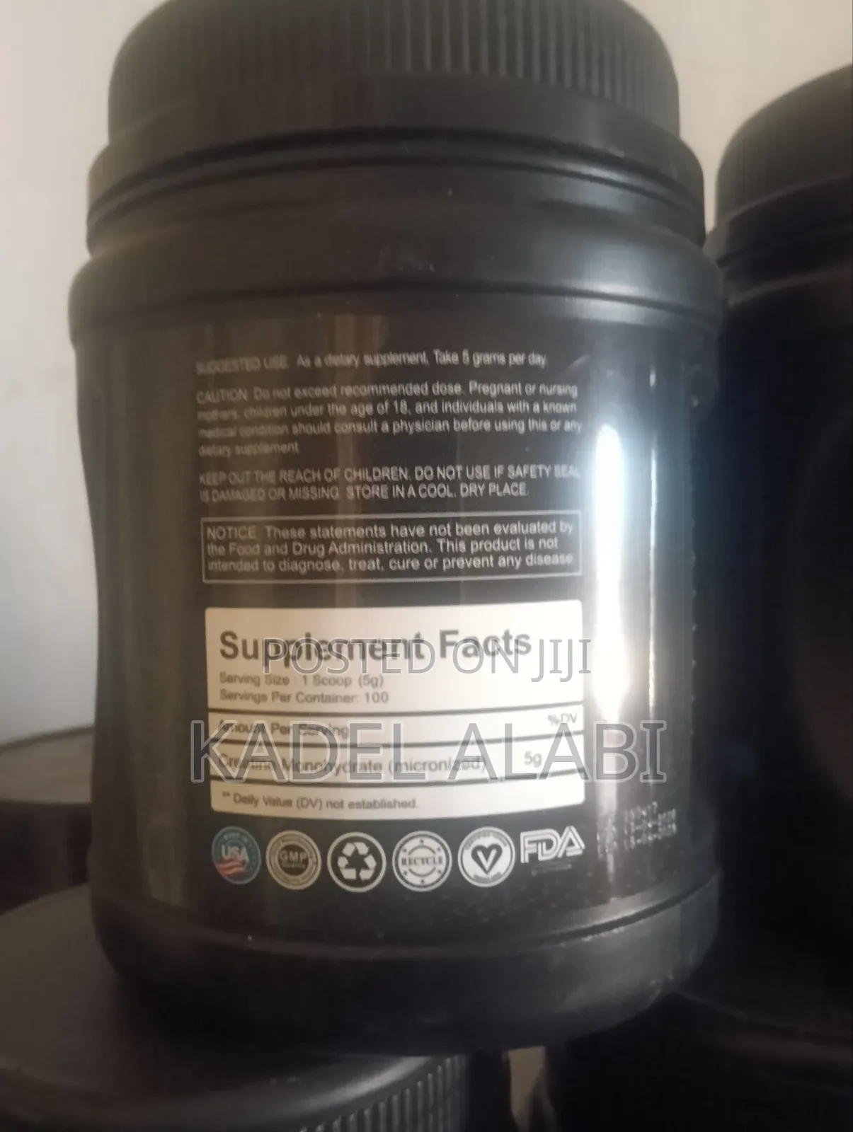 Creatine Monohydrate 500g, 100 Servings