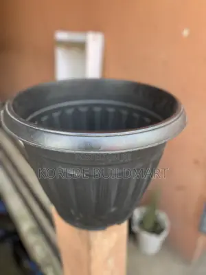 Extra Large Black Plastic Flower Pot