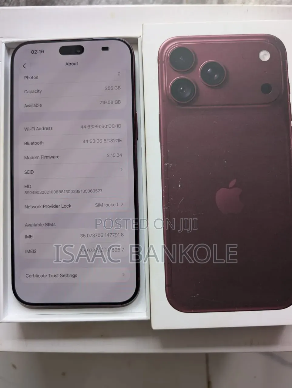 New Apple iPhone 18 Pro Max 256 GB Red