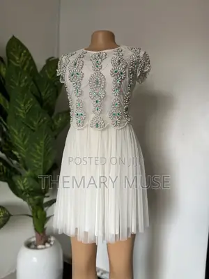 The Empress Crystal: Luxury Hand-Beaded Mini Dress