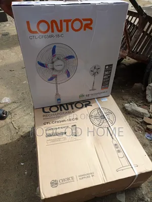 Original Lontor Rechargeable Fan With Led Light