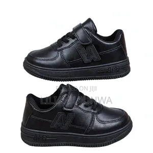Kids Black Sneakers VA Design Size 29 31 - Low Cut