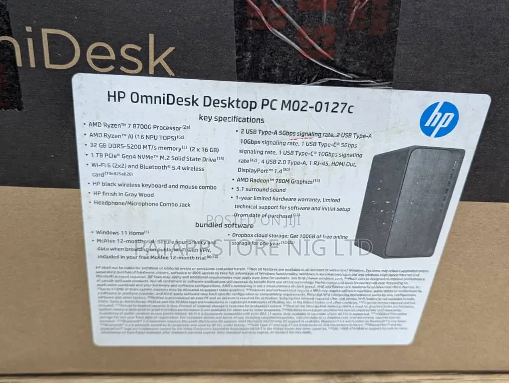 New Desktop Computer HP 32GB AMD Ryzen 7 SSD 1T